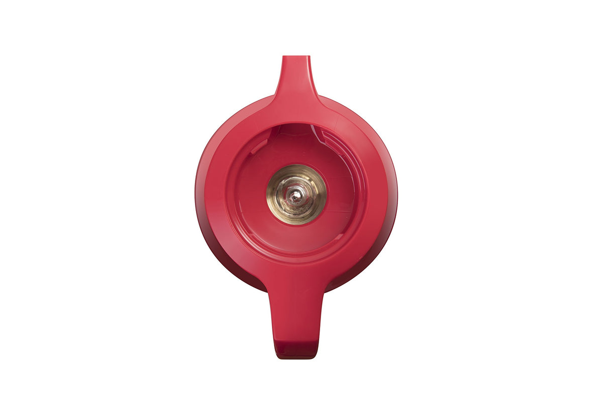 Thermal carafe with twist-open stopper