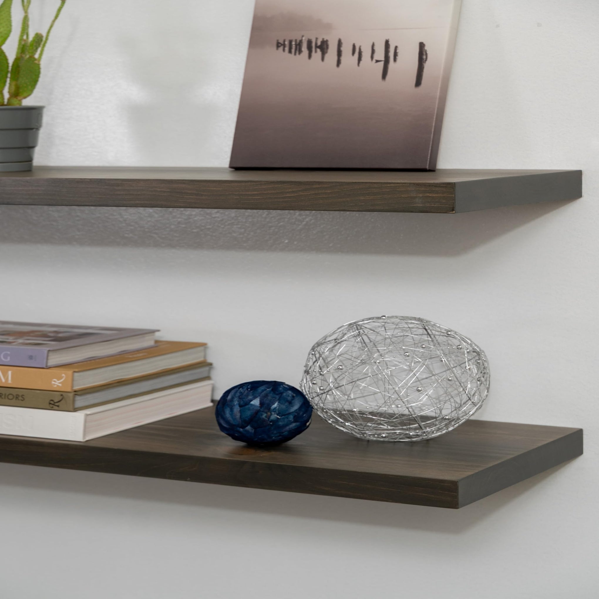 URBANDI Rustic Floating Shelves (2 Count)