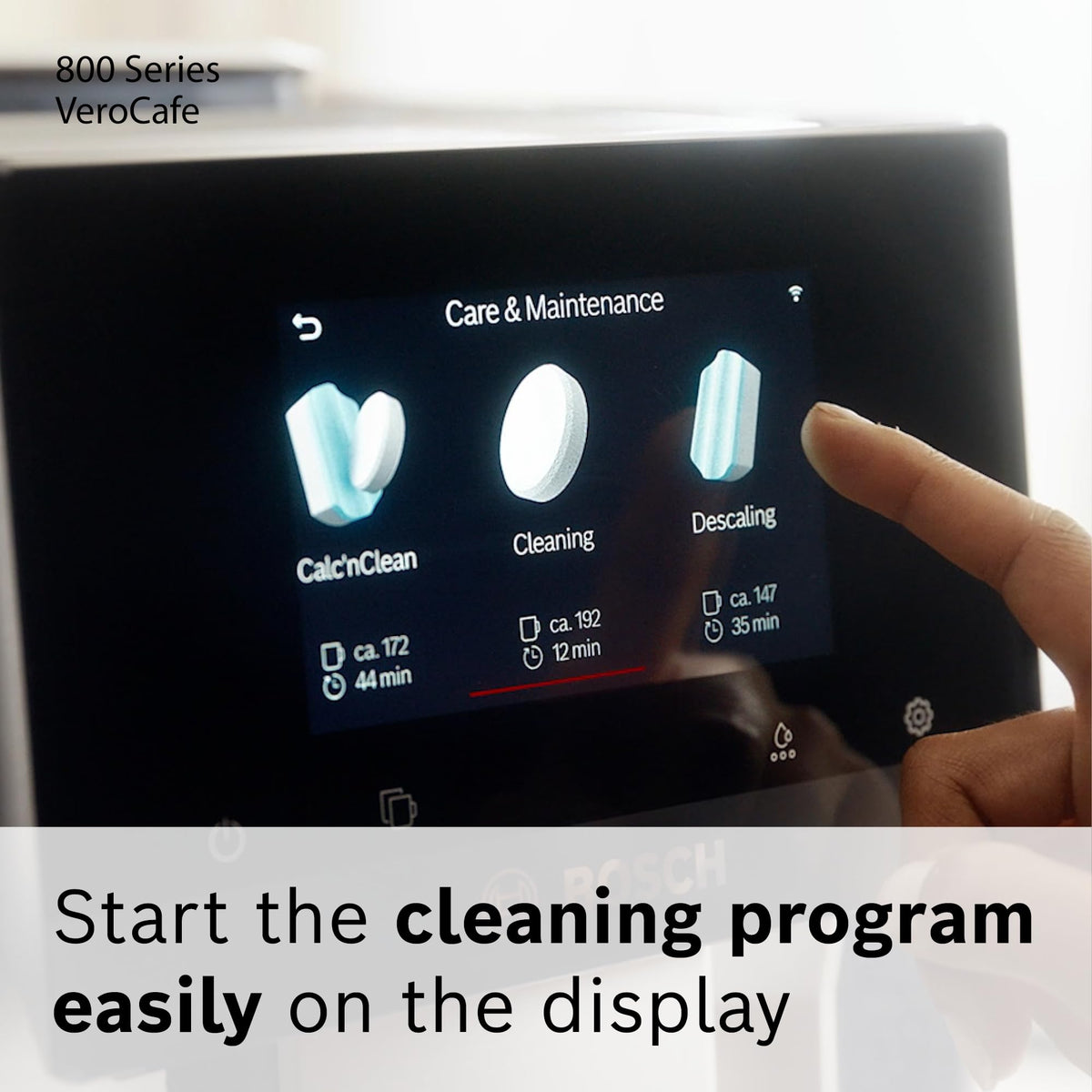 Cleaning tablet pack front view
