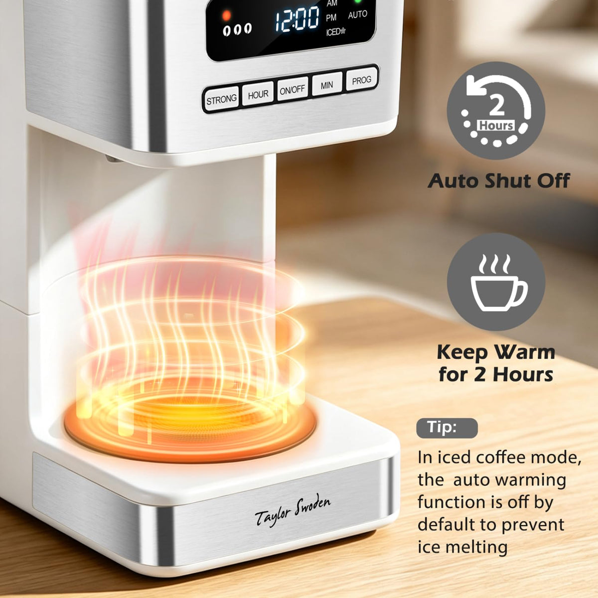 Iced coffee mode coffee maker