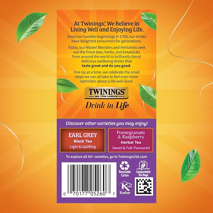 Twinings of London Premium Blackcurrant Breeze Black Tea, Strong and Distinctive Black Tea, Sweet and Tangy Black Currant Tea Taste, 20 Tea Bags