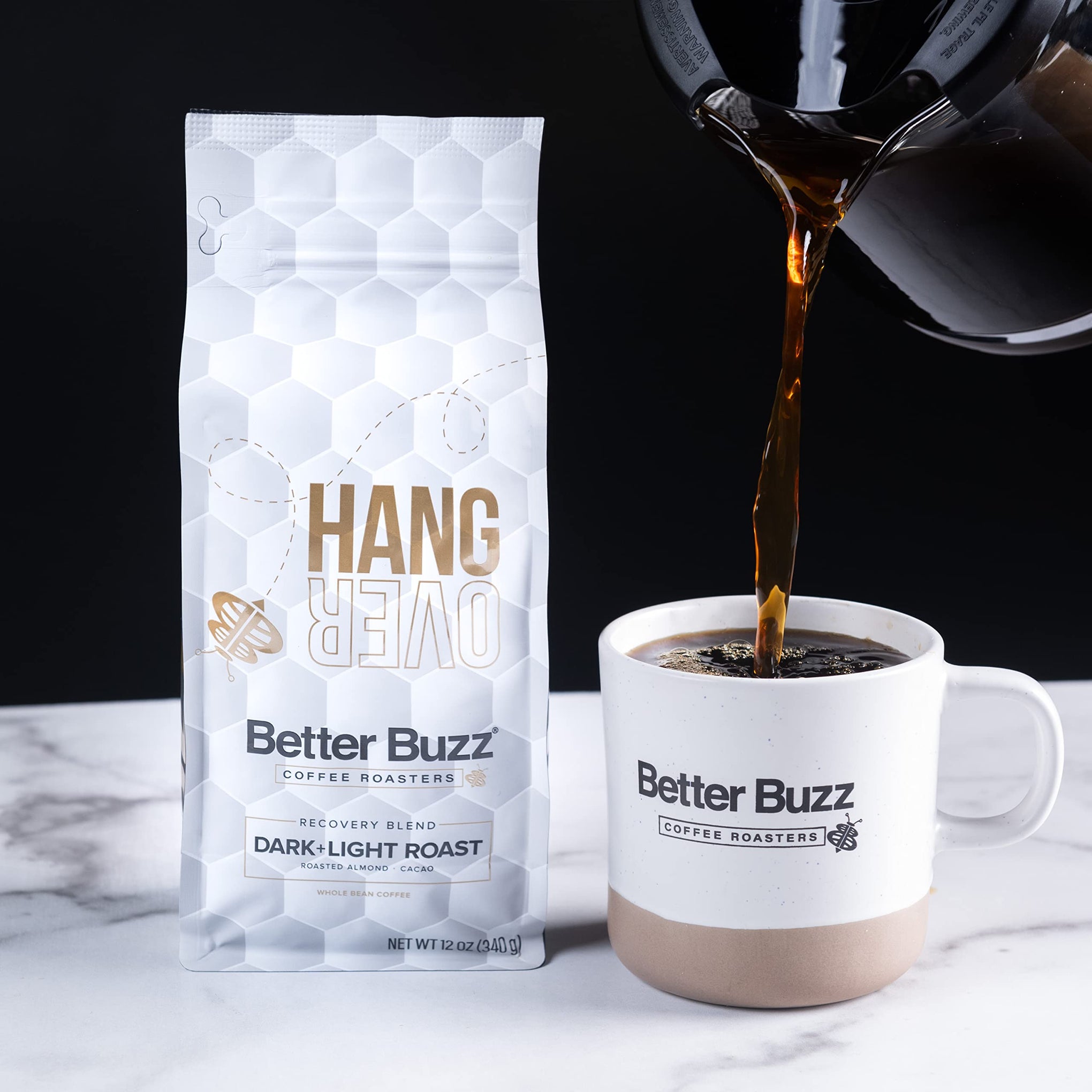 Hangover Blend Dark Roast Light Roast Whole Bean Coffee 12oz. (12 Ounce)