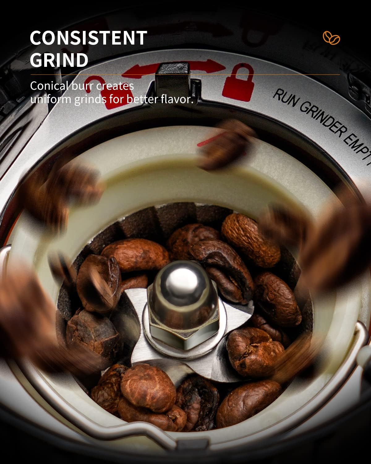 SHARDOR Professional Conical Burr Coffee Grinder, Coffee Bean Grinder with 48 Grind Settings for Espresso, Drip & French Press, Upgraded Anti-Static Technology, Precision Timer, Stainless Steel - Blissbrew