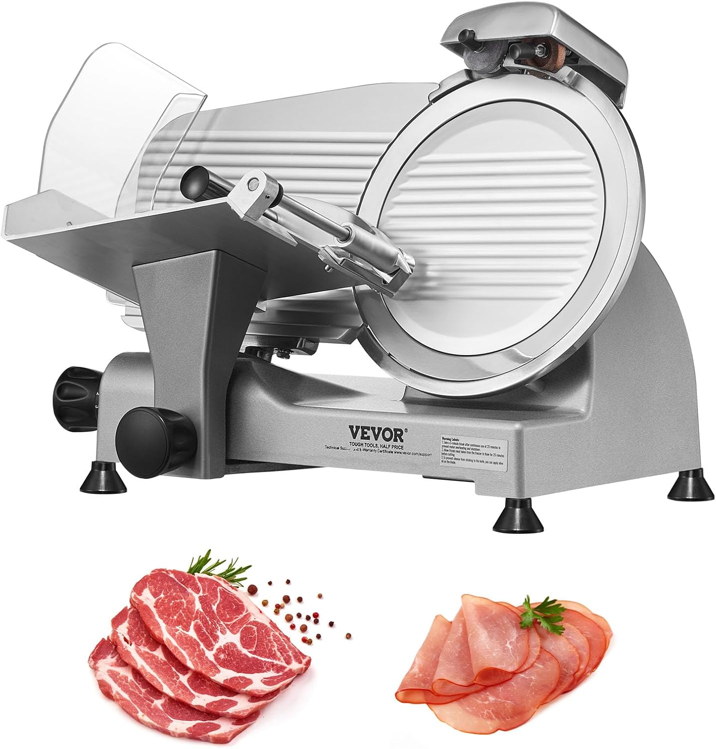 Meat Slicer, 340W Electric Deli Food Slicer with 10