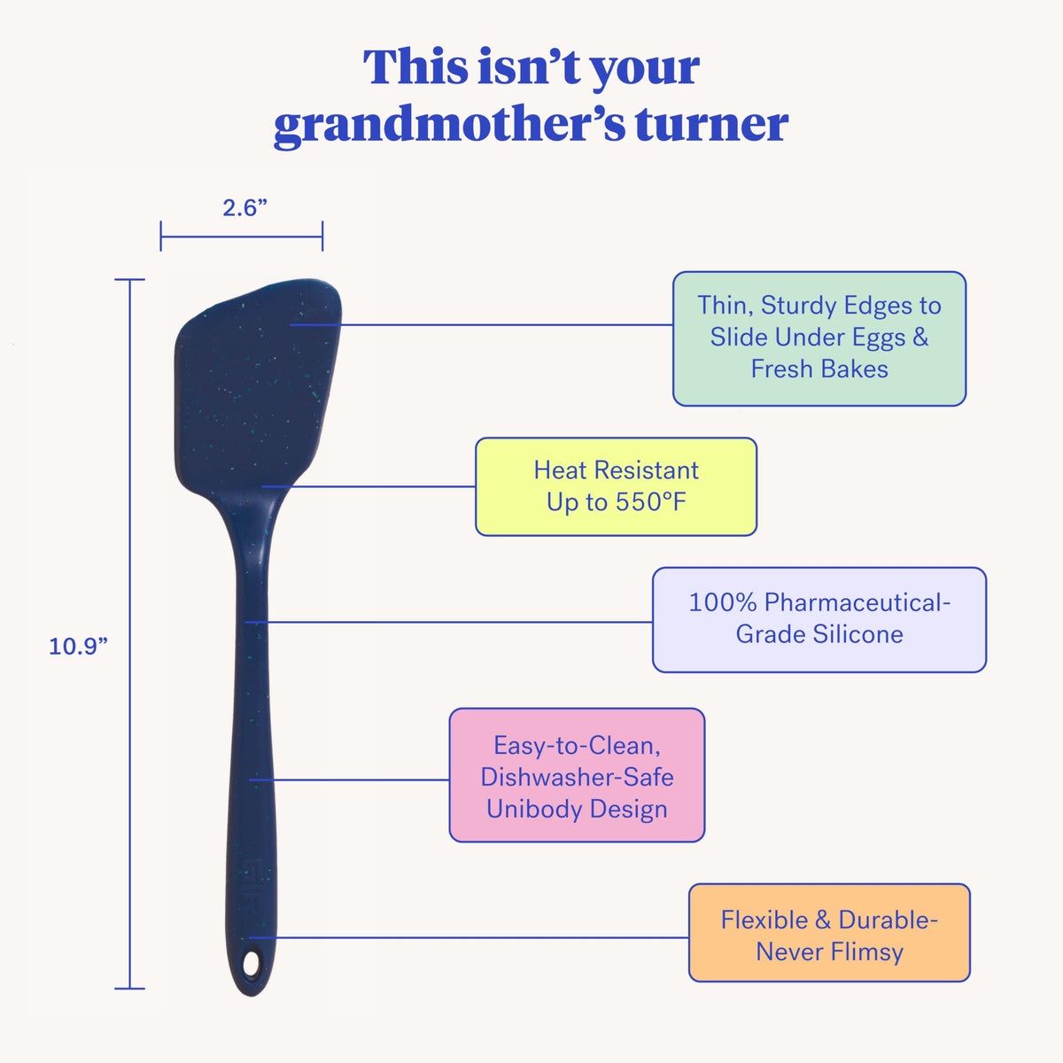 Get It Right Premium Silicone Spatula Turner