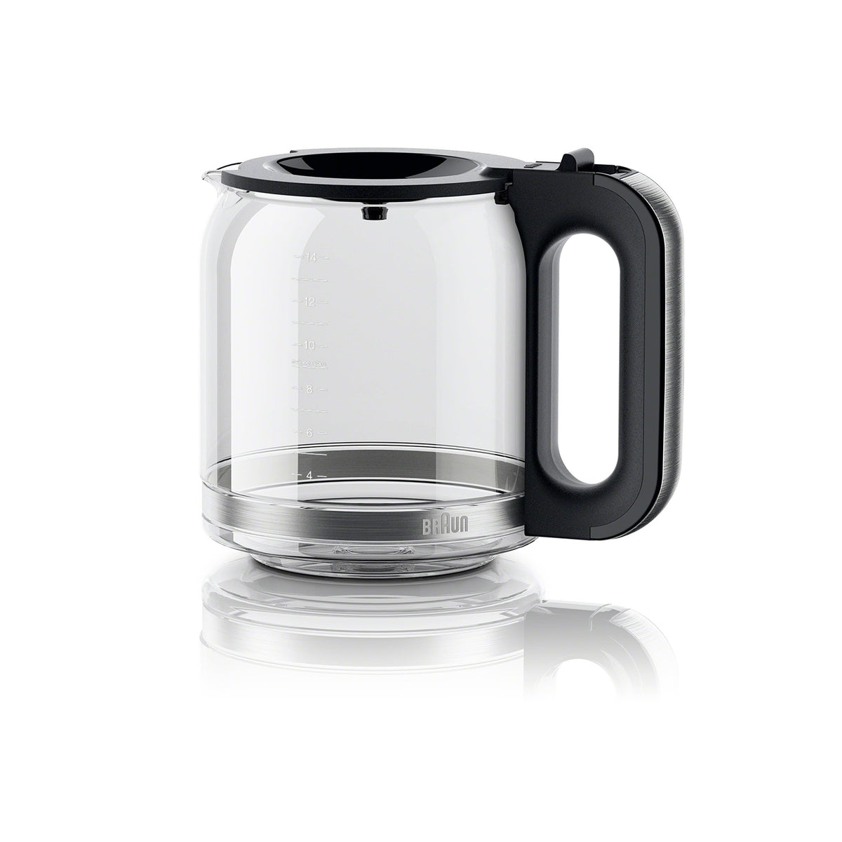 Black 14-cup glass replacement coffee carafe