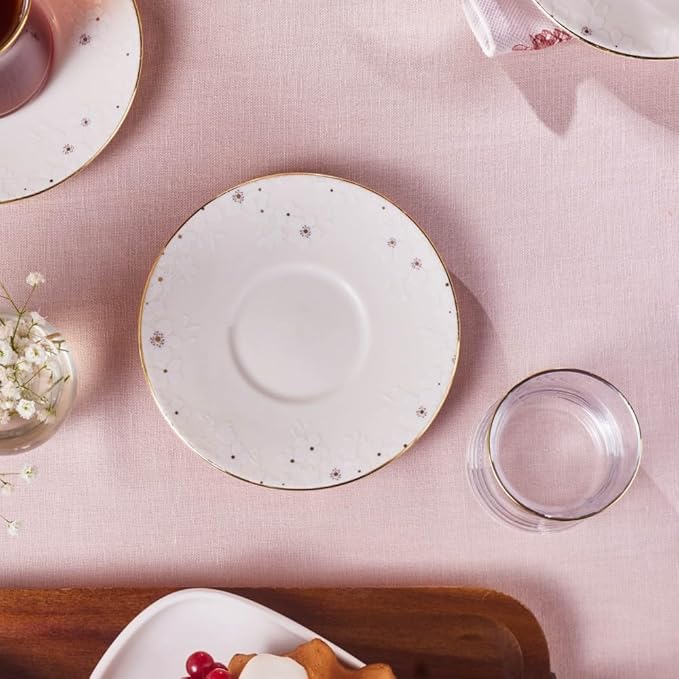 Karaca Fleur 12-Piece Tea Set for 6 People