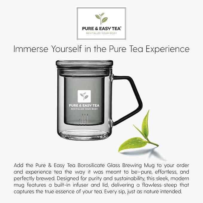 Pure And Easy Tea, Premium Loose Leaf Tea Sampler Set, 30-Count Variety Pack of Herbal and Caffeinated Blends, Luxury and Wellness Teas in a Designer Gift Box (150g)