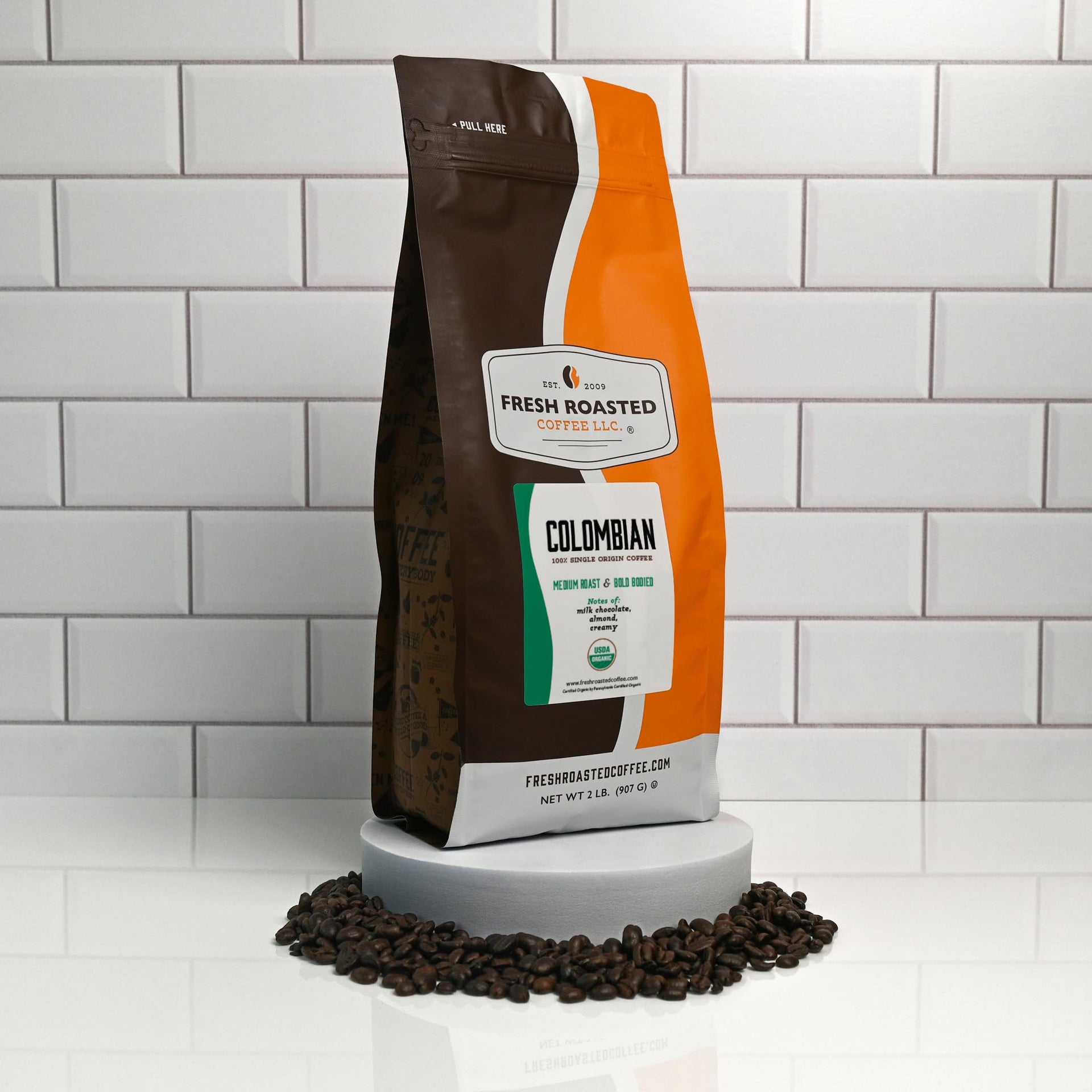 Organic Colombian Whole Bean Coffee (32 Ounce)