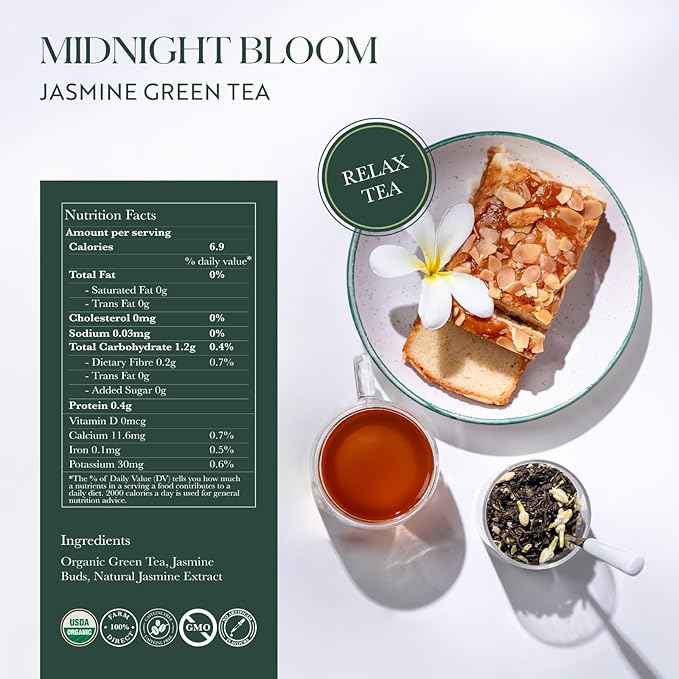 Luxmi Estates - Tea Set - Energy and Balance - 4 Packs with Organic Green, Jasmine, Ashwagandha and Hibiscus Rose Tea