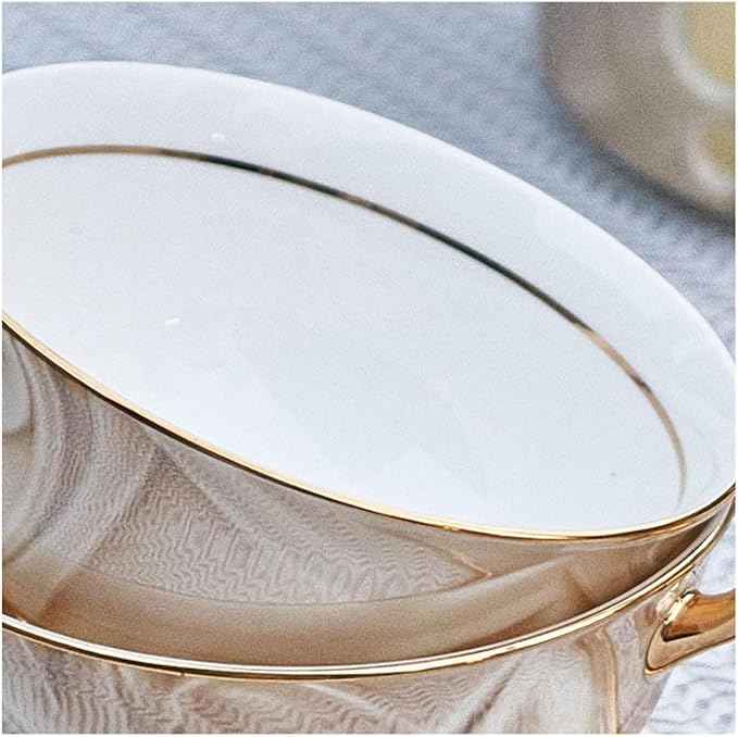 Luxury Ceramic Tea Set – 5-Piece European Style Bone China Teapot Set with Teacups & Gift Box – Elegant Afternoon Tea Set for Home & Gifting