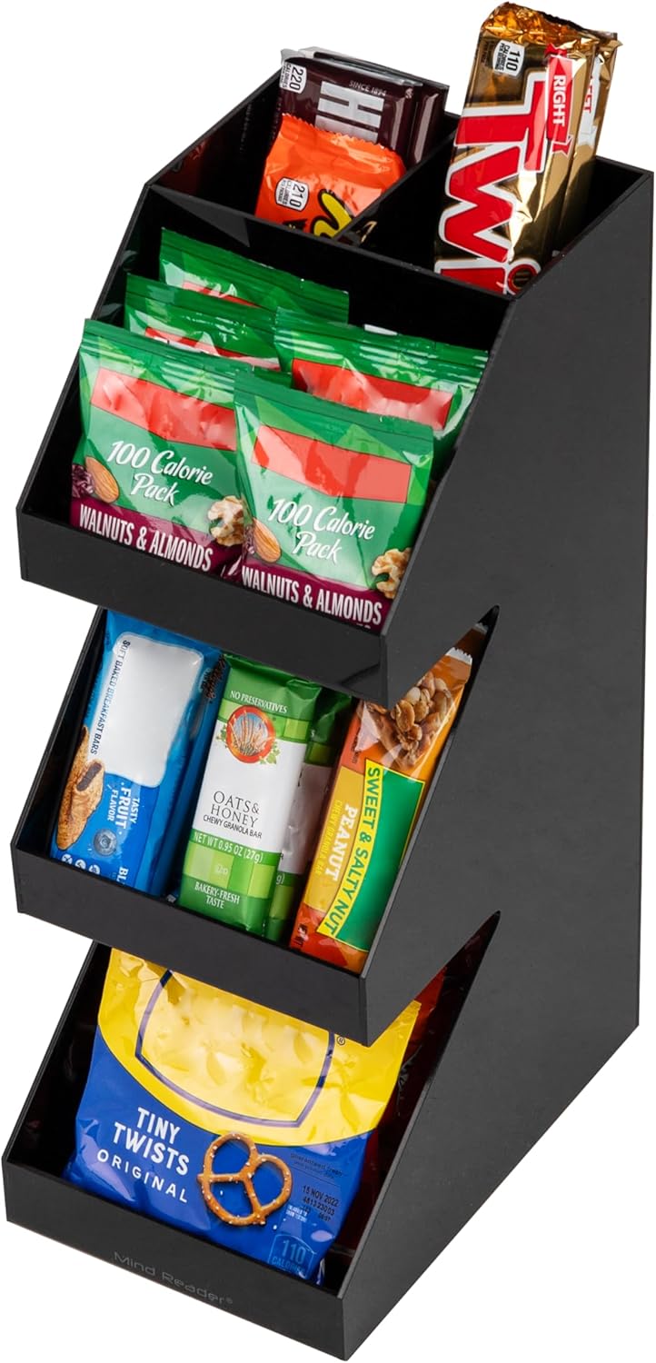 Mind Reader Coffee Tea Utensil and Condiment Station, Countertop Organizer, Coffee Bar, Kitchen, 6