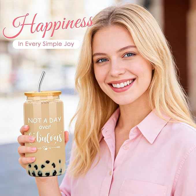 Birthday Gifts for Women Unique Happy Birthday Gifts Ideas for Her Pink Friendship Gift Box for Woman Present Baskets for Mom Gift Set for Daughter Sister Bestie Girlfriend Coworker Aunt Friend Female