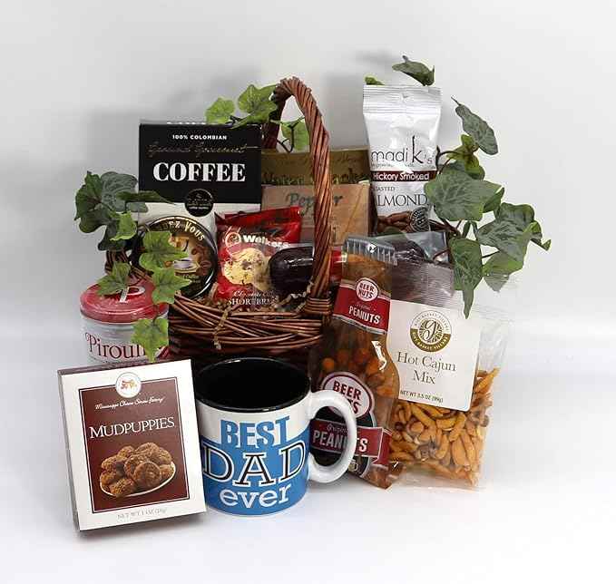 Gift Basket Village - A Great Dad! Gift Basket for Dad's - Loaded With Dad-Snacks, Makes A Great Birthday Or Father's Day Gift Basket For Dad