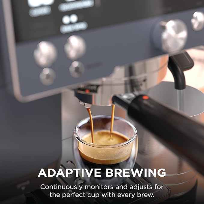 Ninja Luxe Café Premier Series, Espresso Machine, Drip Coffee Maker & Rapid Cold Brew, Integrated Grinder, Assisted Tamper, Hands-Free Frother, for Cappuccinos & Lattes, Cyberspace, ES601CY