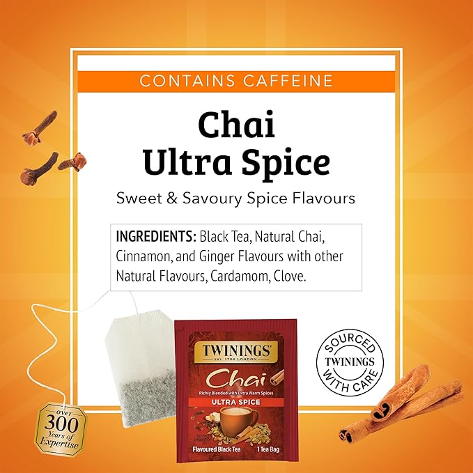 Twinings Ultra Spice Chai, 1.41 oz, 20 ct