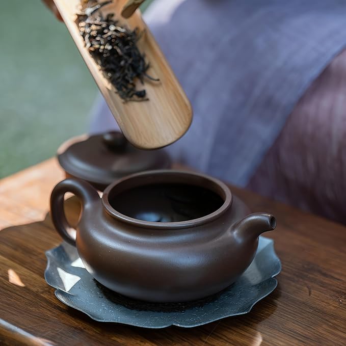 Purple Clay Teapot, Yixing Zisha Teapot, 220ml Traditional Chinese Tea Pot, Handmade Clay Tea Kettle