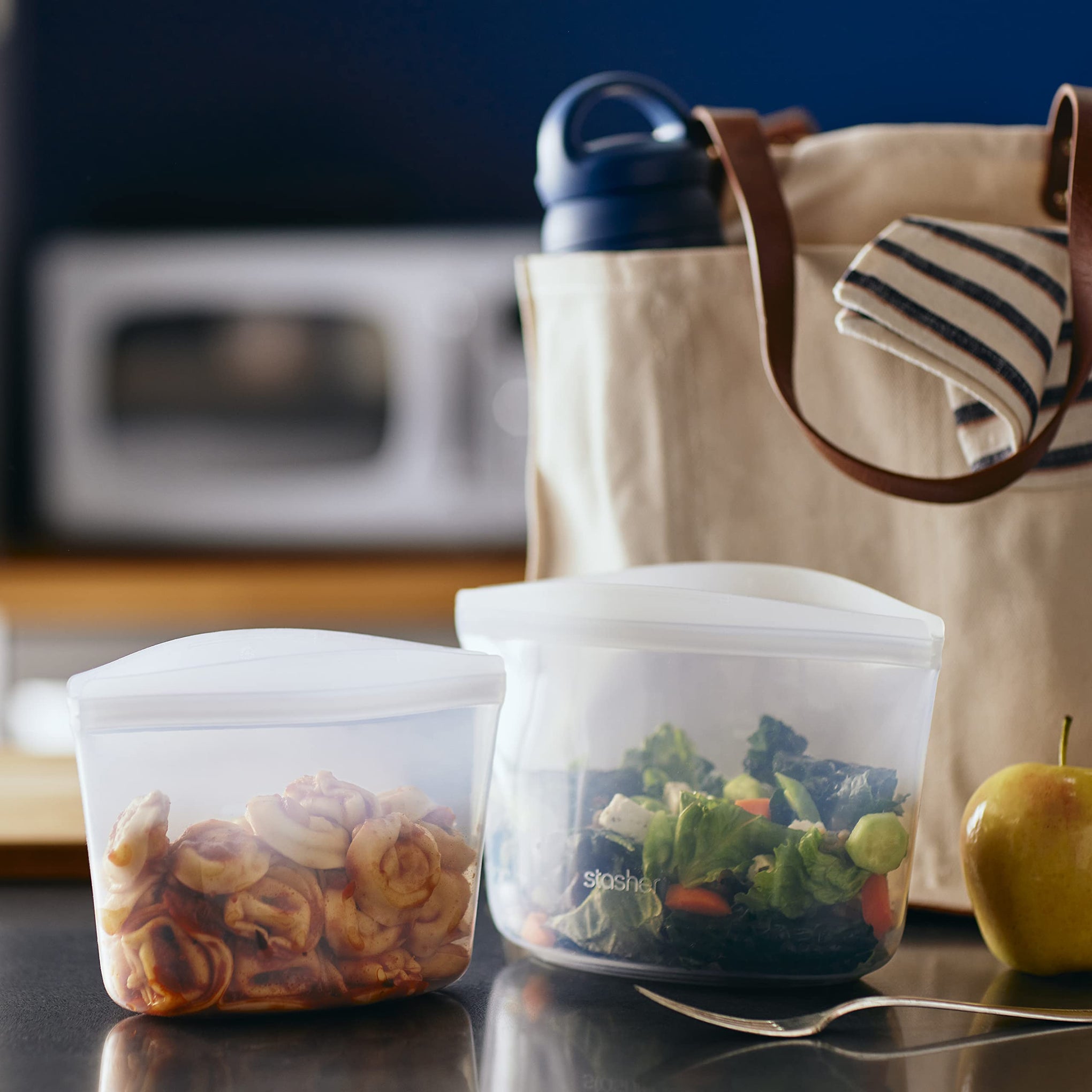 Premium Reusable Silicone Food Storage Bags (3 Count)