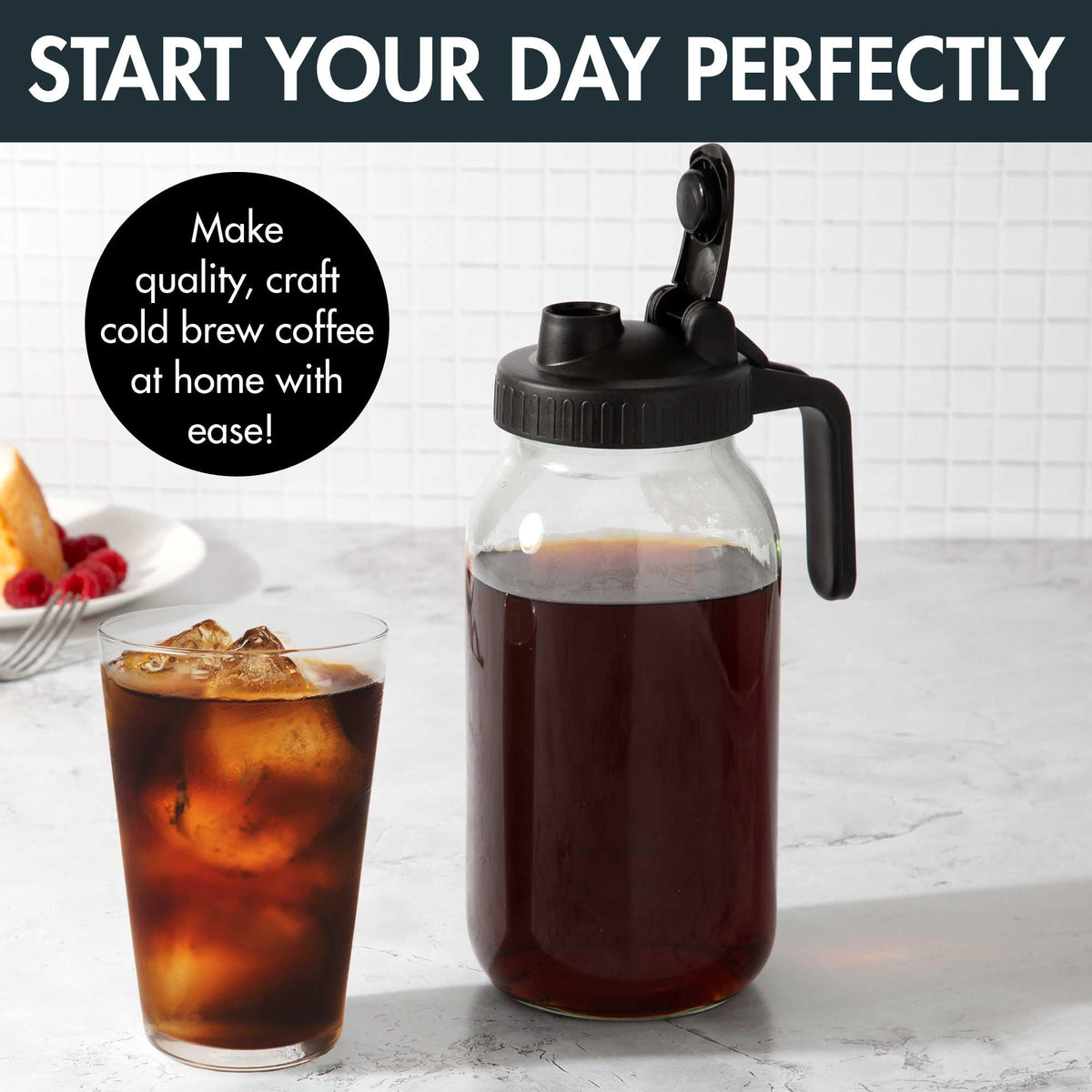 Stainless steel mesh filter for cold brew pitcher