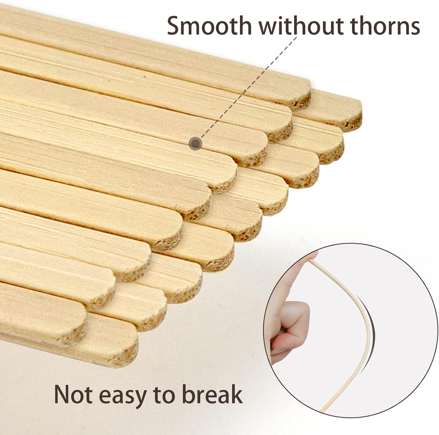 Bamboo Coffee Stirrers Individually Wrapped 500 Count, 7 inch Coffee Stir Sticks - For Hot Drinks and Cocktails, Smooth End, Disposable and Travel-Friendly