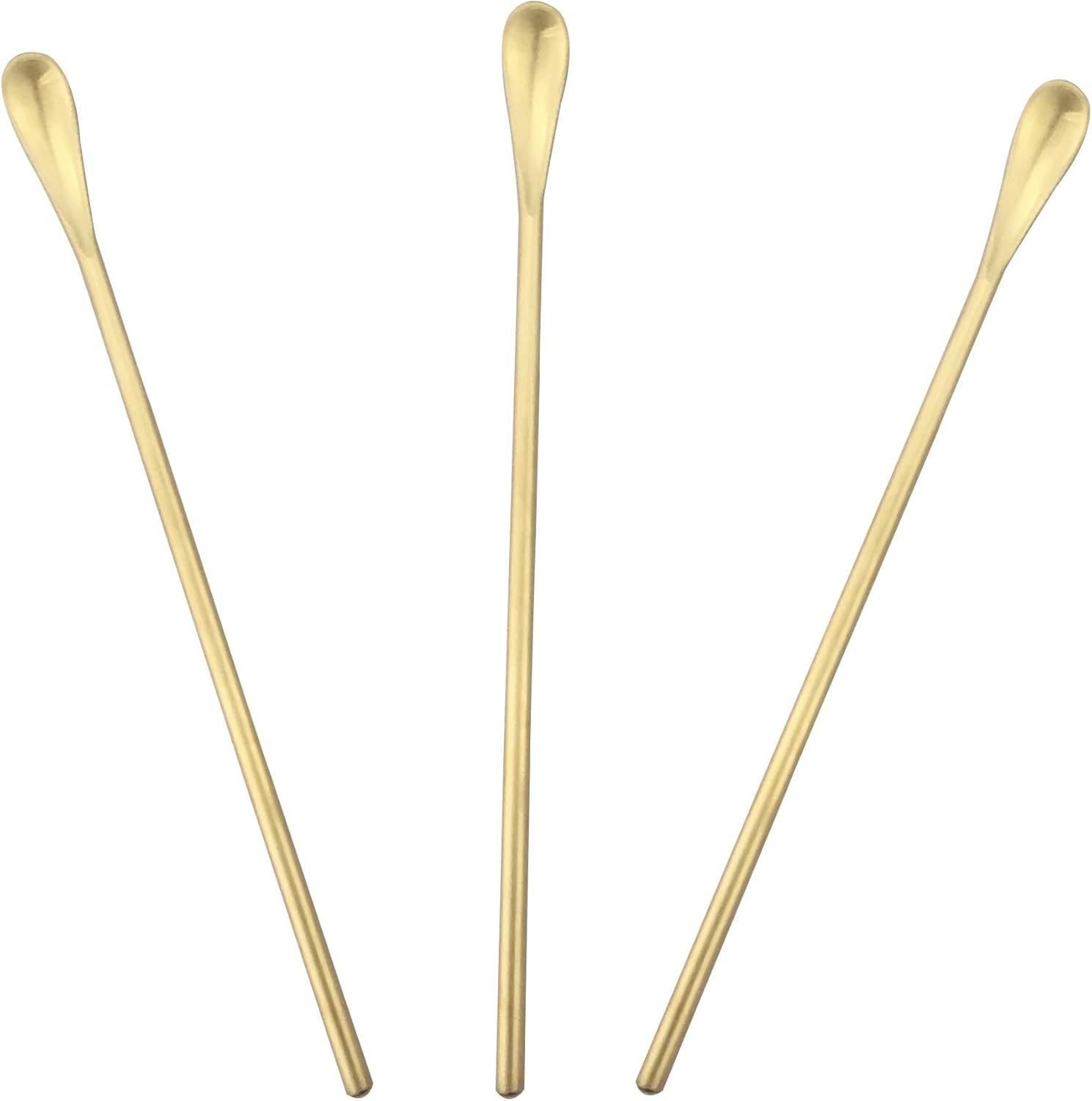 JASHII Matte Long Handle Spoon Cocktail Mixing Stirring Spoons Iced Tea Coffee Spoons with 8.6 inch Long Handle Brushed SUS304 Stainless Steel, 6-Piece