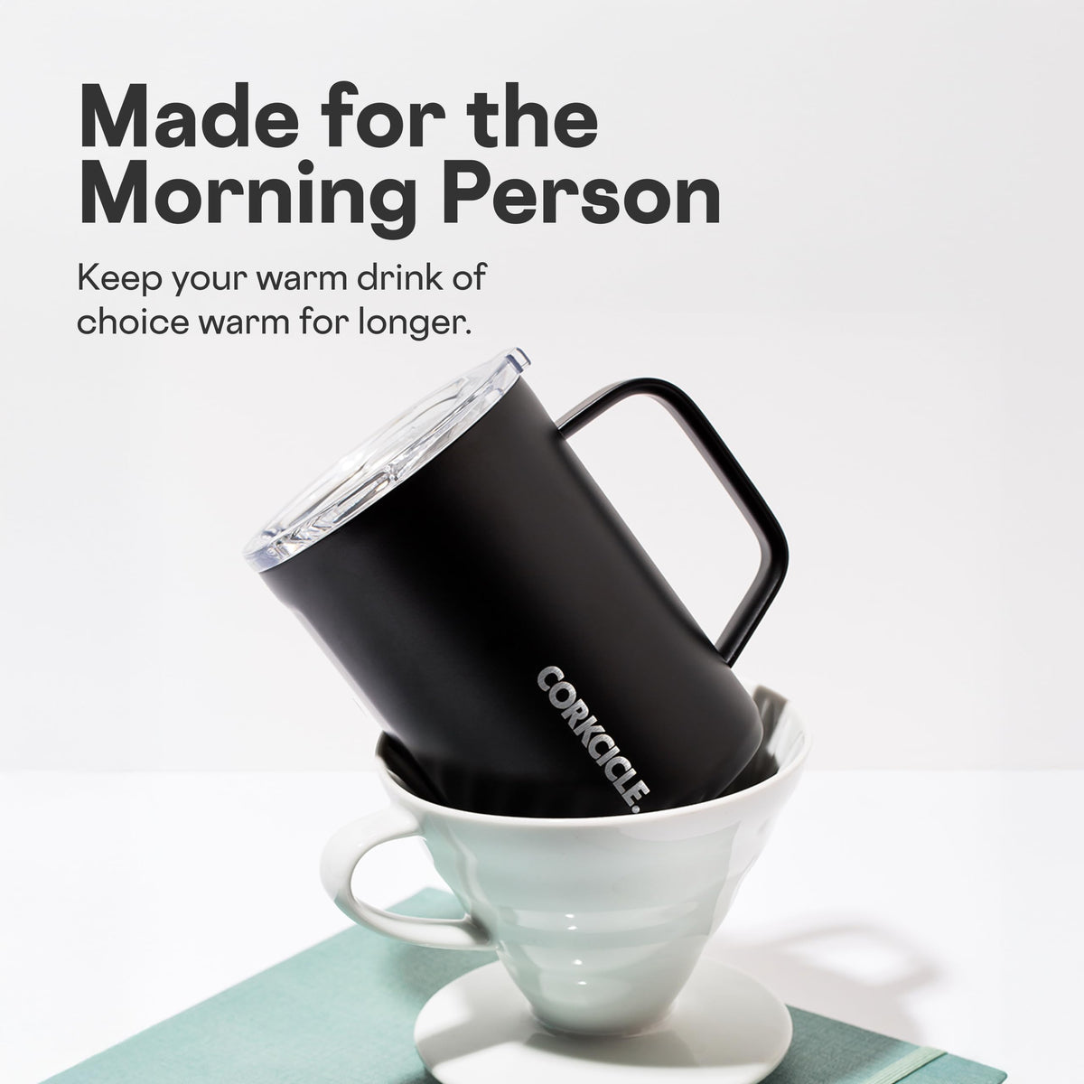 Wide mouth 16 oz stainless steel mug