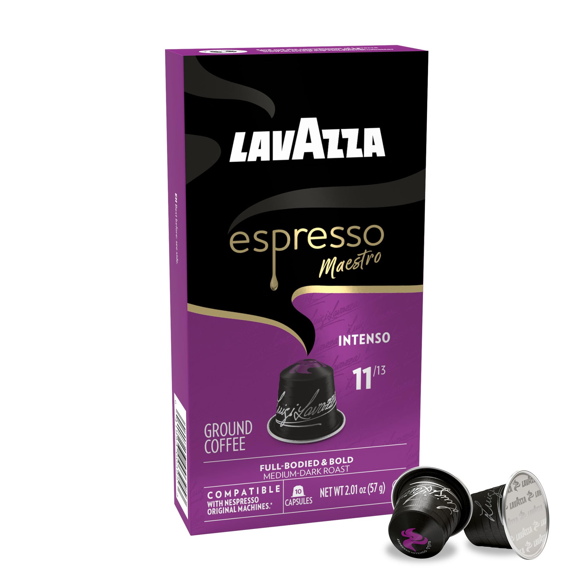 Espresso Maestro Intenso Aluminum Capsules Compatible with Nespresso* Original Machines (60 Count)
