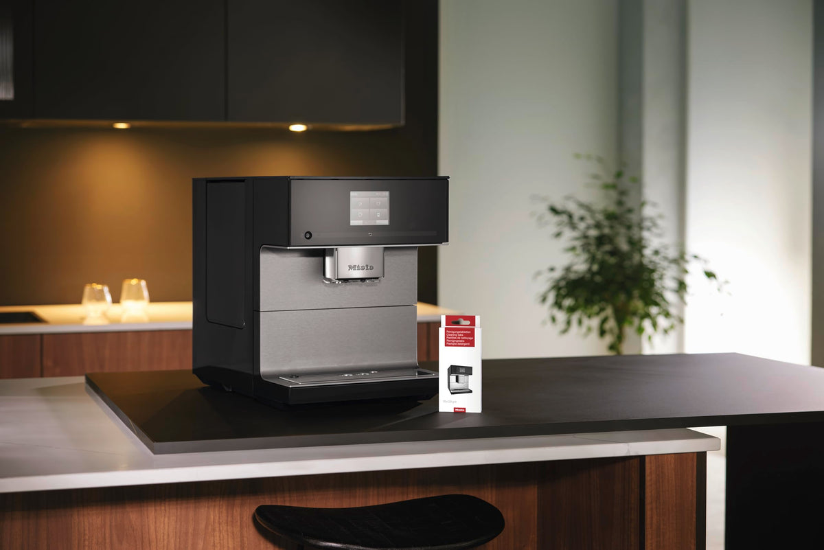 Coffee machine cleaning tablets package front view