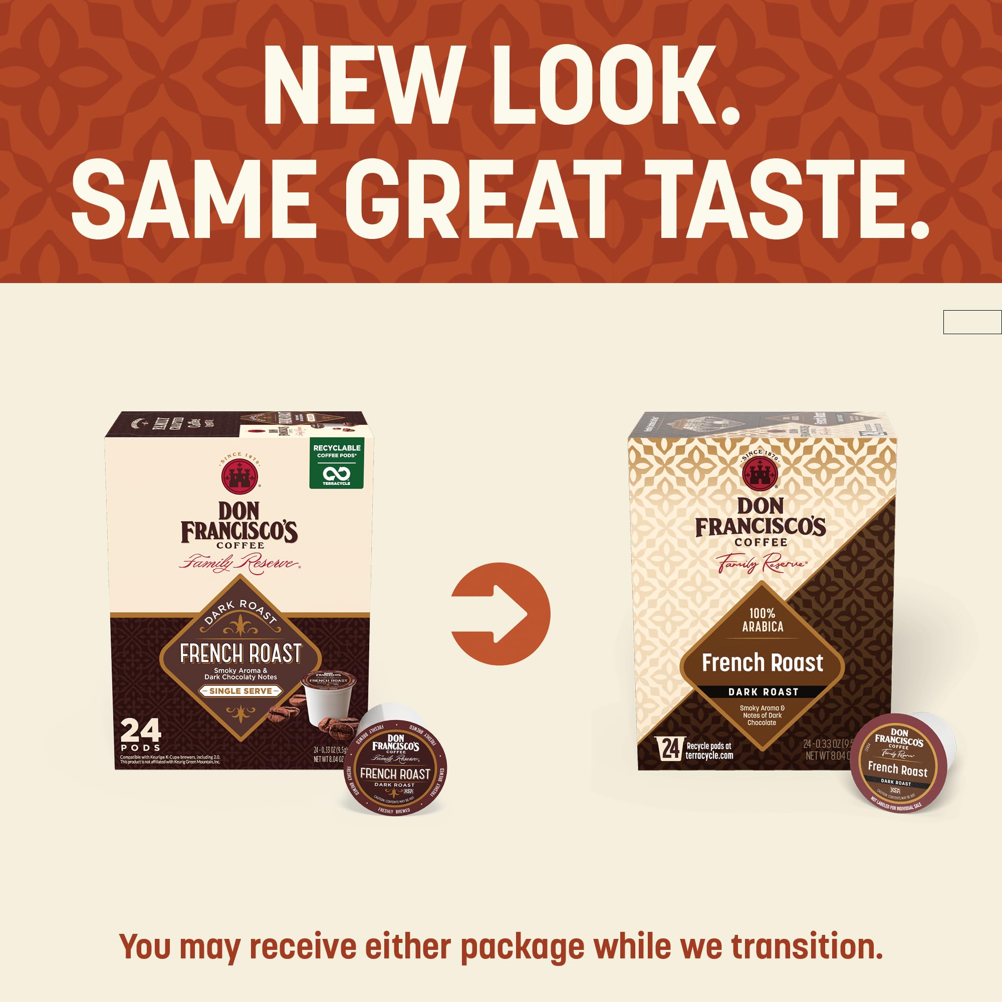 French Roast Single Serve Coffee Pods (24 Count)