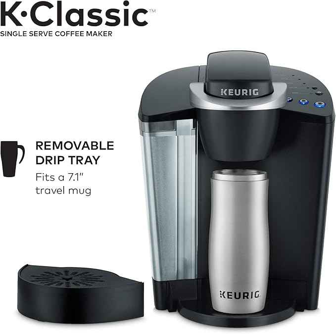 Keurig K-Classic Coffee Maker with McCafé Classic Collection Variety Pack, 40 Count K-Cup Pods