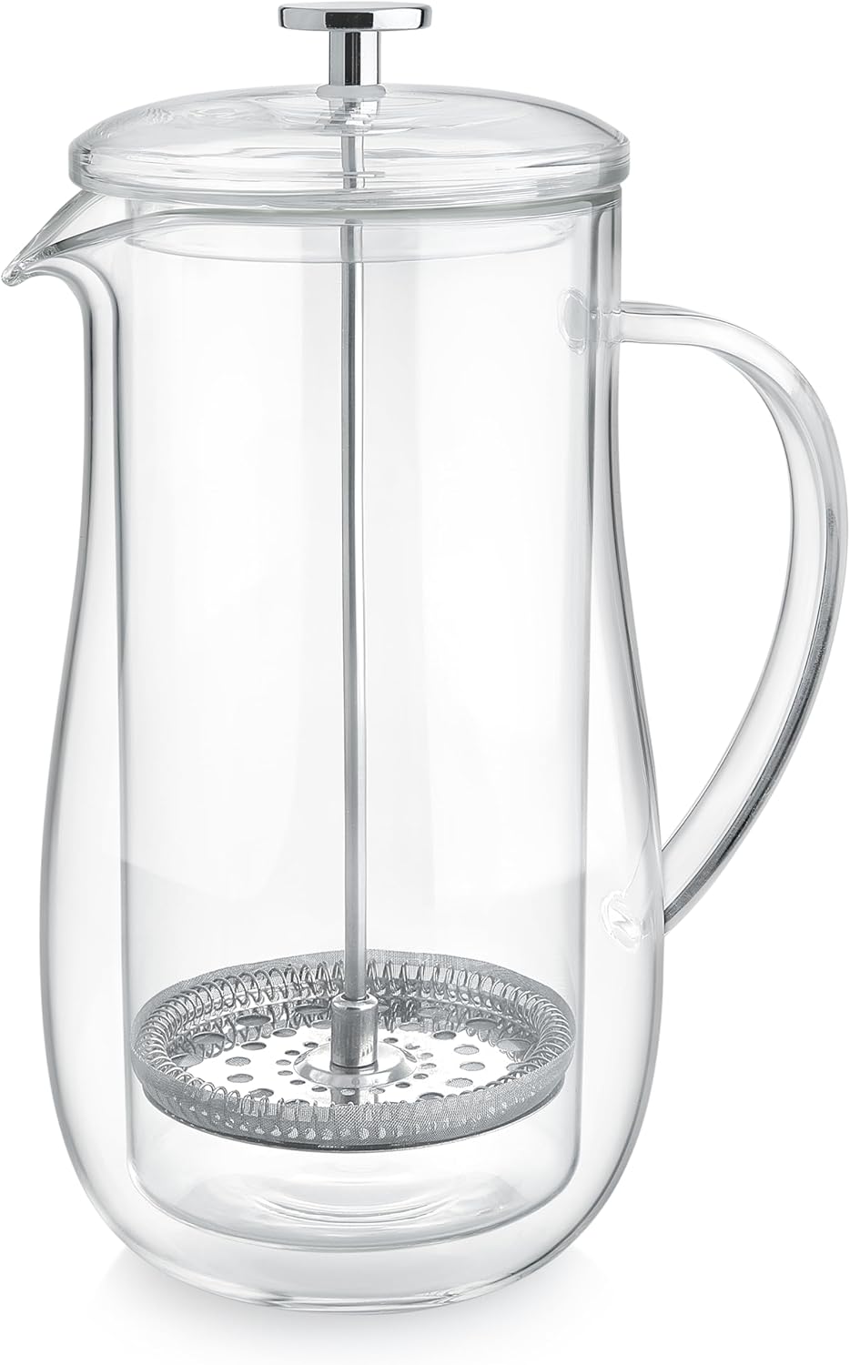 Teabloom Insulated Double-Walled Glass French Press – 100% Plastic-Free Tea & Coffee Press for Pure, Rich Flavor | 34 oz Precision Brewer | Connoisseur's Choice - Blissbrew