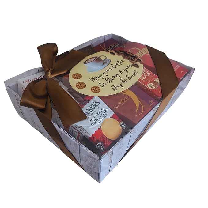 Coffee Gift Basket with Chocolate, Cookies for All Occasions, Birthday, Thank You, Annversary, Corporate Gifts, Coffe gift Sets, Chocolate Box, Coffee gift Box