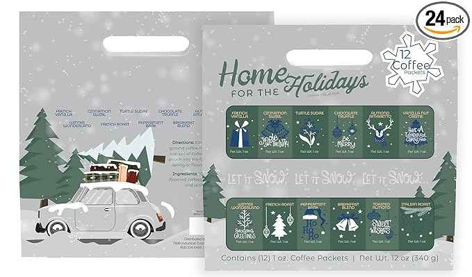 Christmas Coffee Gift Gourmet Gift Box Set or Sampler - Best Xmas Holiday Present For Friends, Entire Family, Corporate, Client, Coworkers