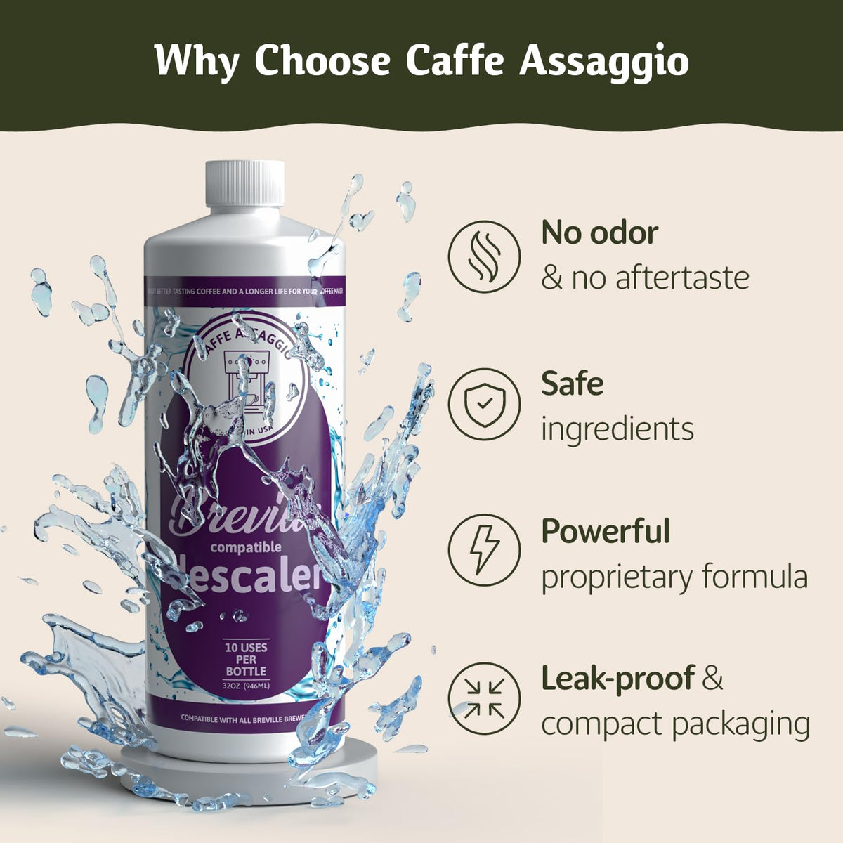 Descaler for espresso machines and other coffee makers