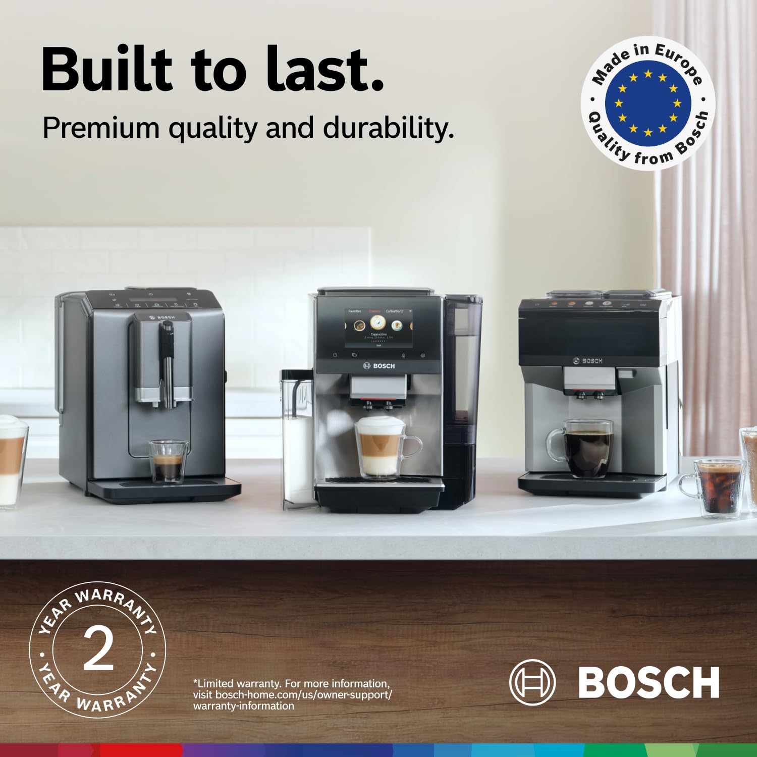 300 Series Fully Auto Espresso Machine with Grinder and Steam Wand