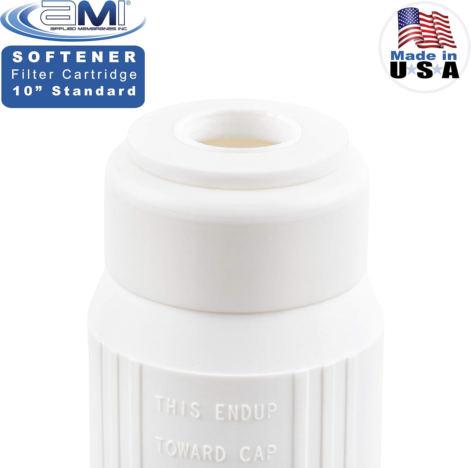 Water Softening Filter Cartridge | 10" Standard Universal Size | Ion Exchange Filter Softens Water | Great for Espresso and Washing Machines (1, 10" Standard)