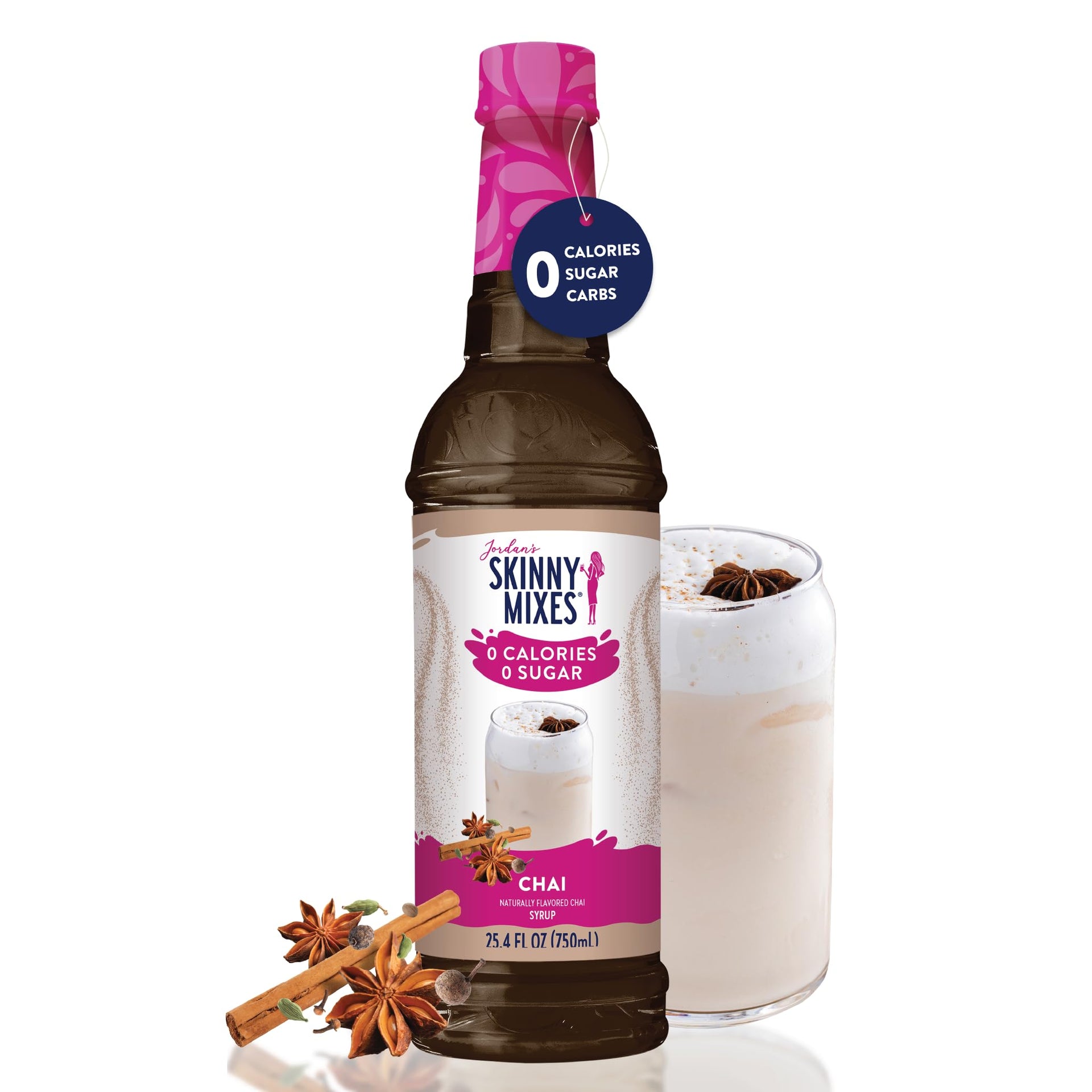 Jordan's Skinny Chai Coffee Flavoring Syrup (25.4 Fl Oz)