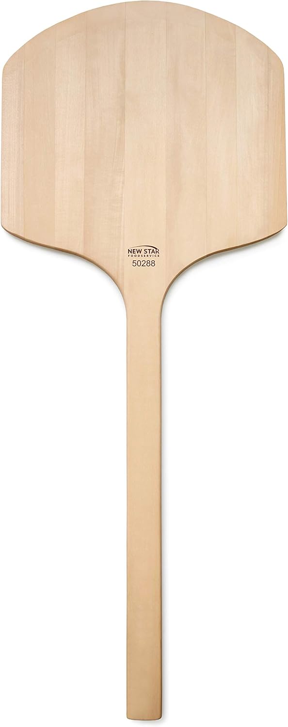 New Star Foodservice 50288 Restaurant-Grade Wooden Pizza Peel, 14