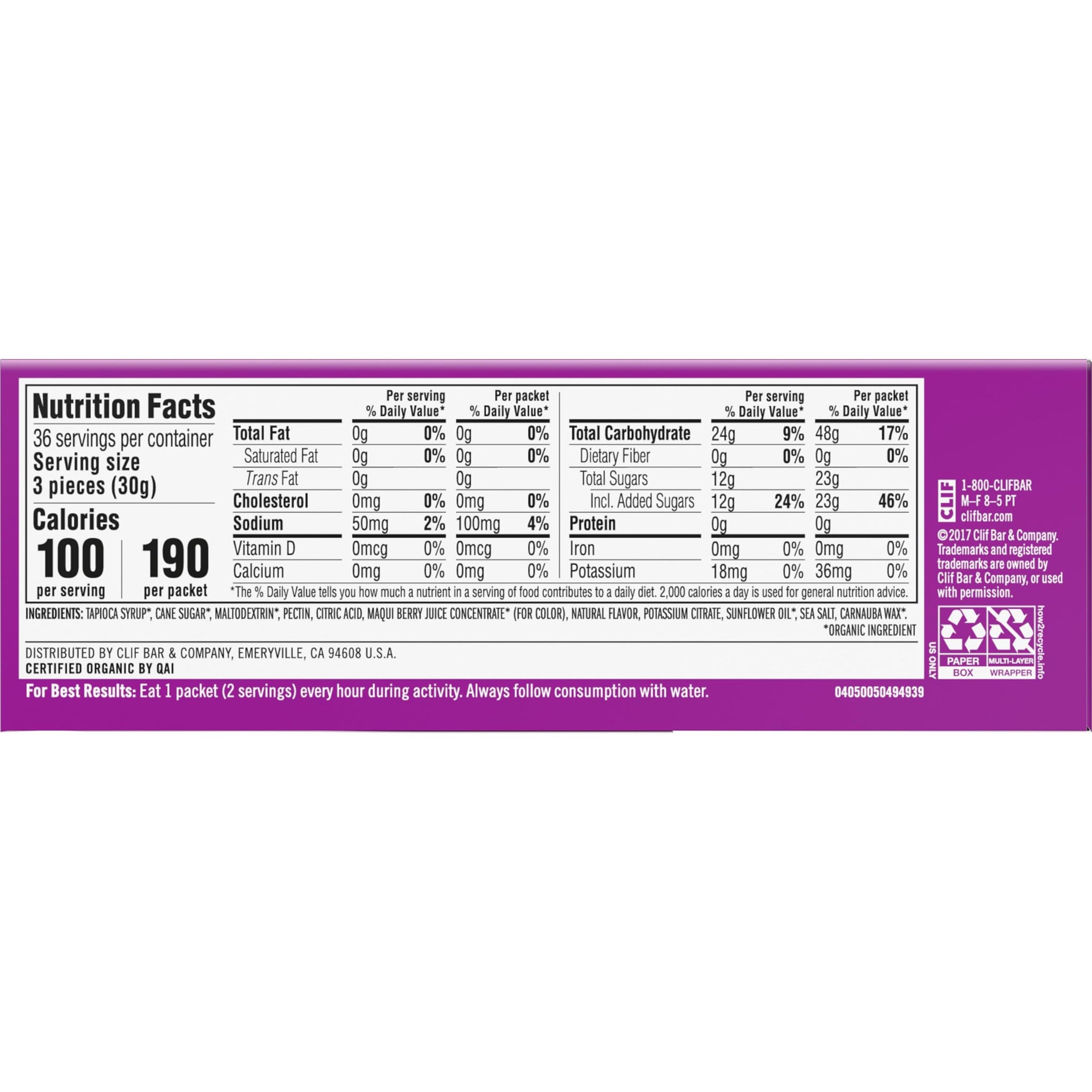 CLIF BLOKS Energy Chews (2 Ounce)