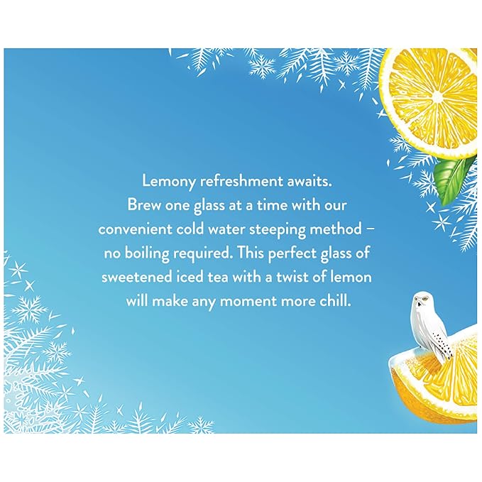 Celestial Seasonings Cold Brew Sweetened Tea with Lemon Iced Tea 18 Tea Bags