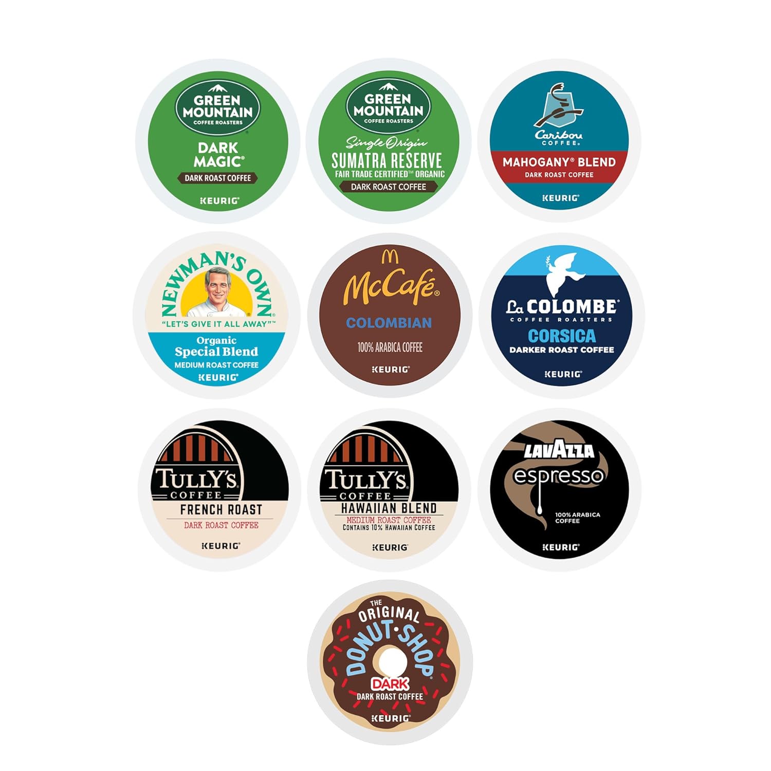 Keurig® Bold Roast Coffee Collection Variety Pack, Keurig Single Serve K-Cup Pods, 40ct