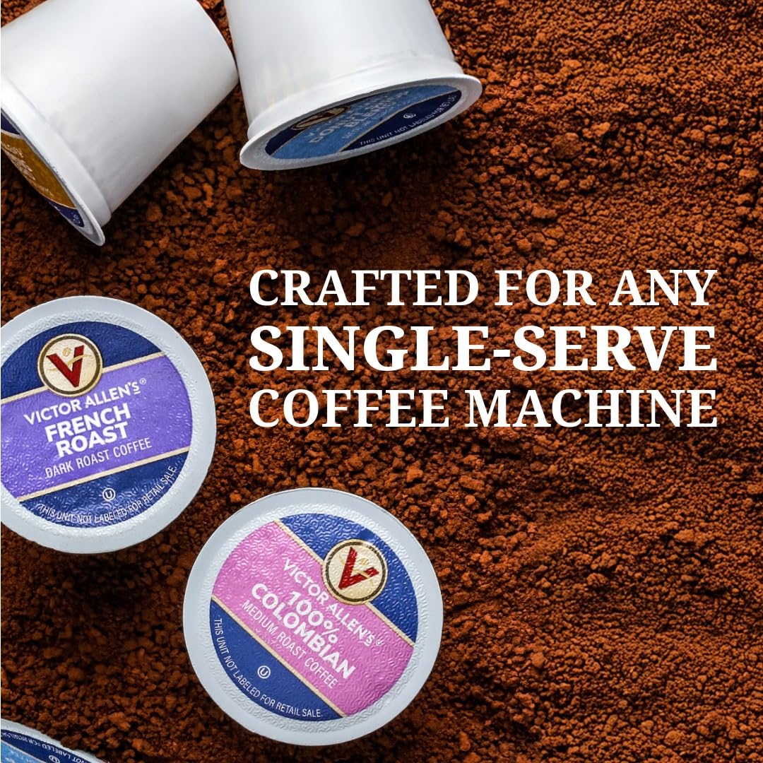 Victor Allen's Coffee 100% Colombian, Medium Roast, 42 Count, Single Serve Coffee Pods for Keurig K-Cup Brewers