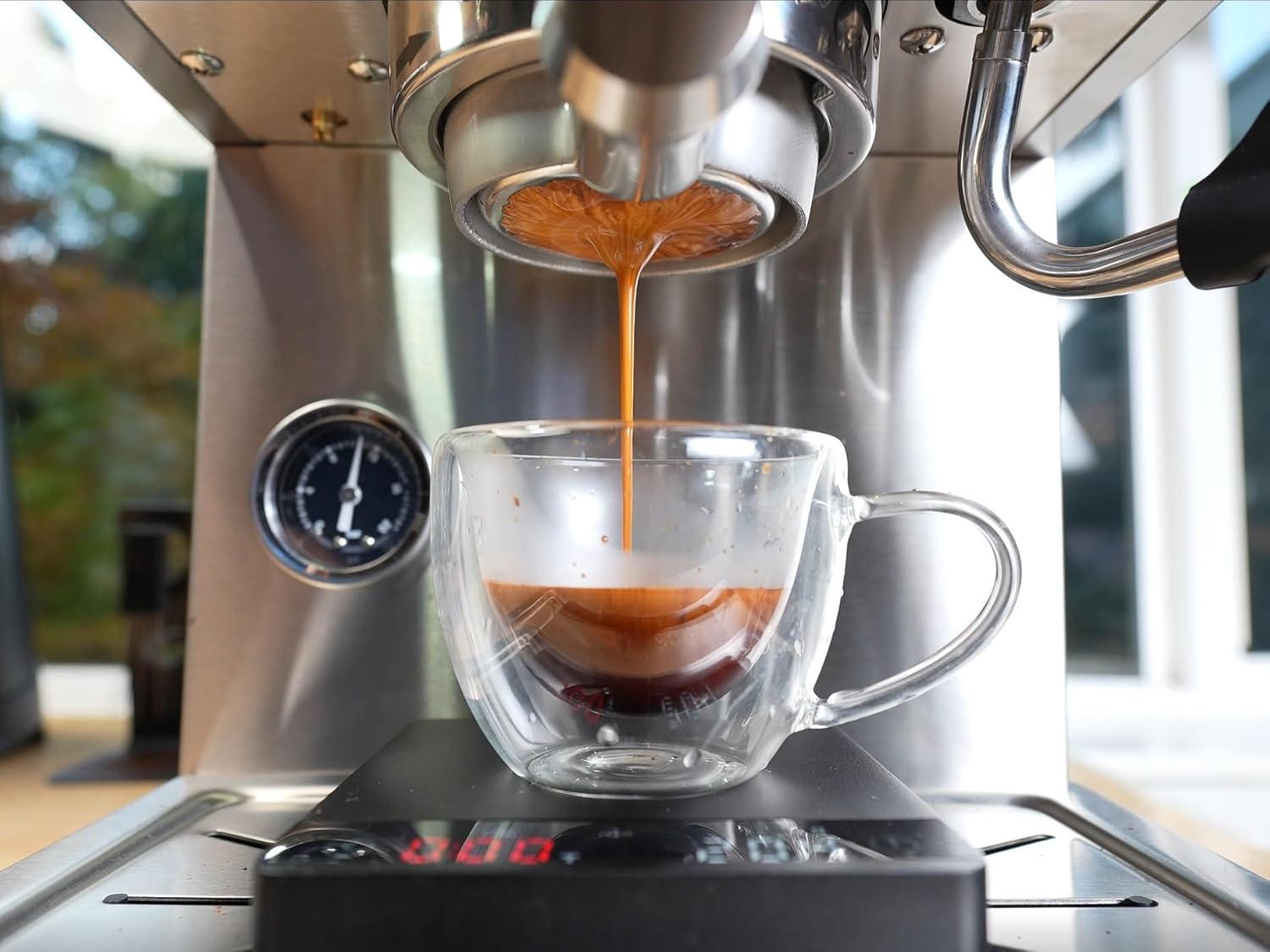 Apex Espresso Machine, Brushed Stainless Steel - Blissbrew