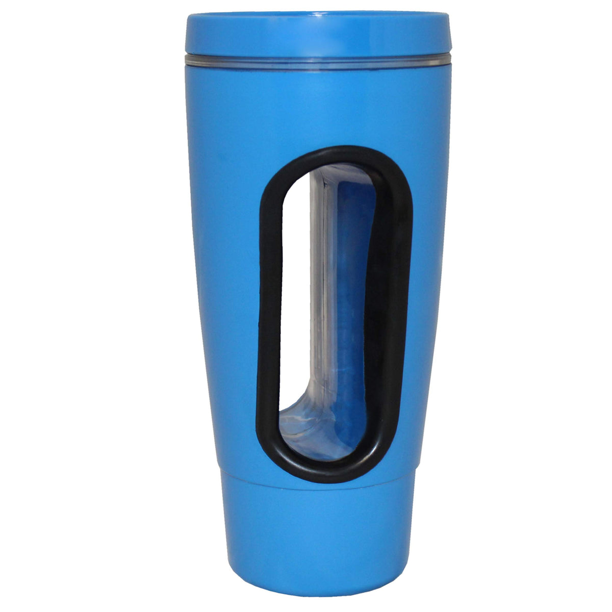 Blue adaptive hand-in drinking mug, 16 oz