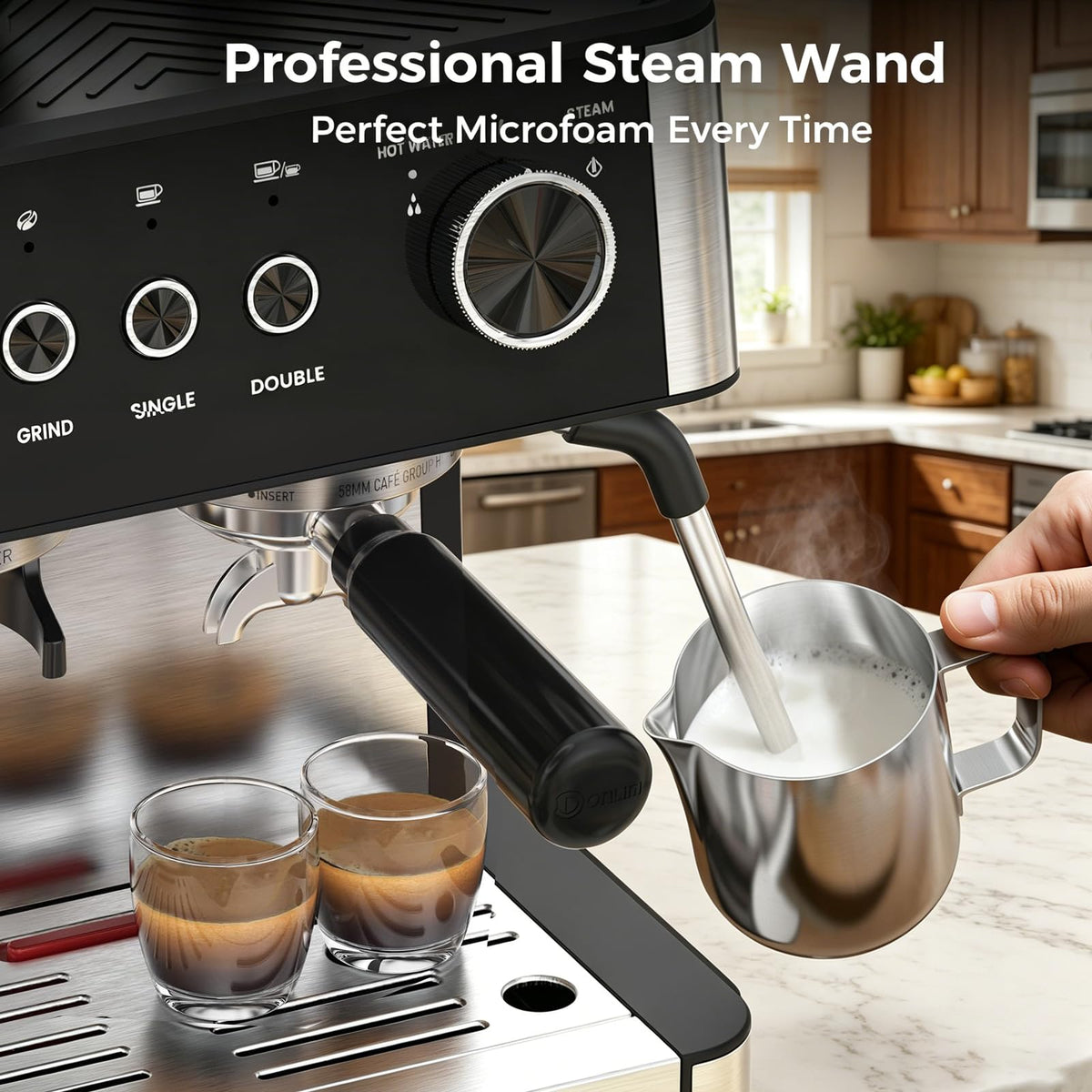 58mm portafilter and filters for espresso machine