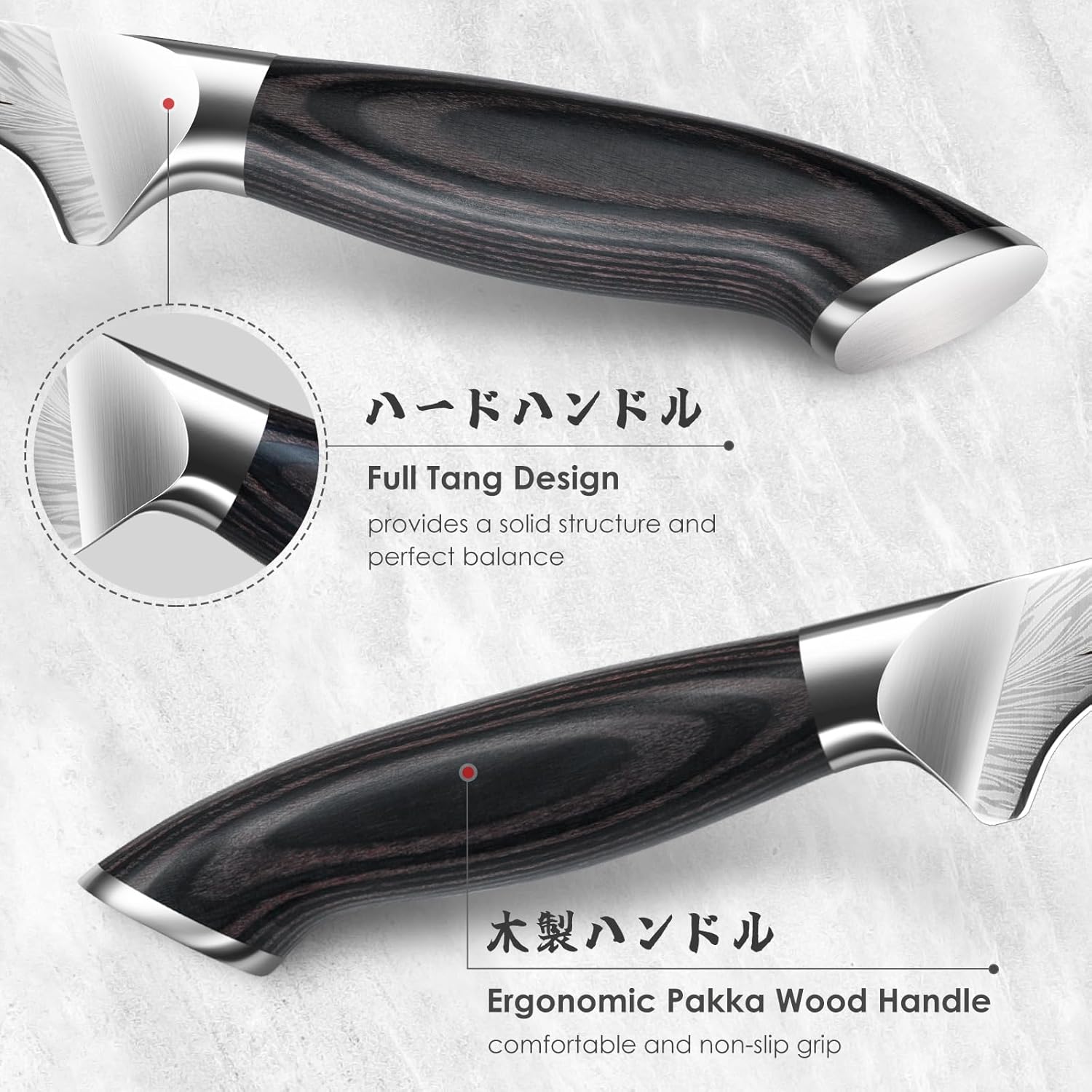 SHAN ZU Fillet Knife 7 Inch, Powder Steel Boning Knife High Carbon Japanese Filleting Knives, Ultra Sharp Deboning Knives for Meat Cutting, Fish Knive's with Ergonomic Pakkawood Handle