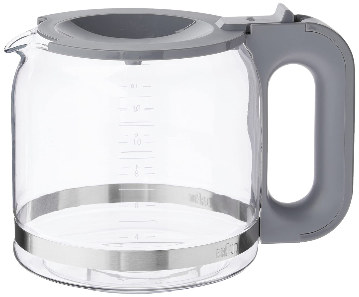 White 12-cup replacement coffee carafe with lid