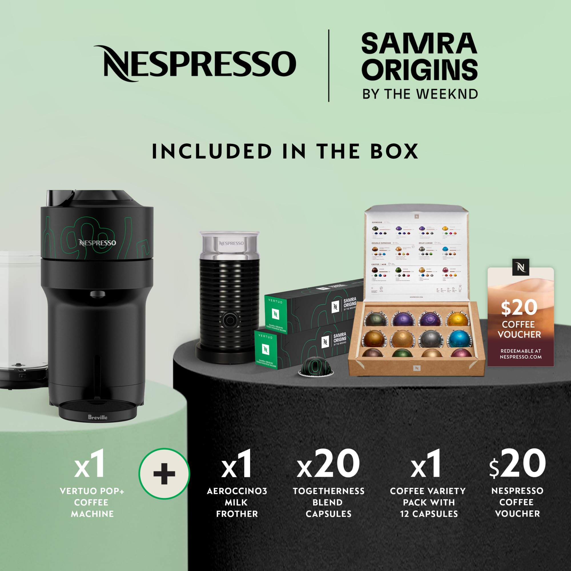 Vertuo Pop+ Coffee and Espresso Maker by Breville