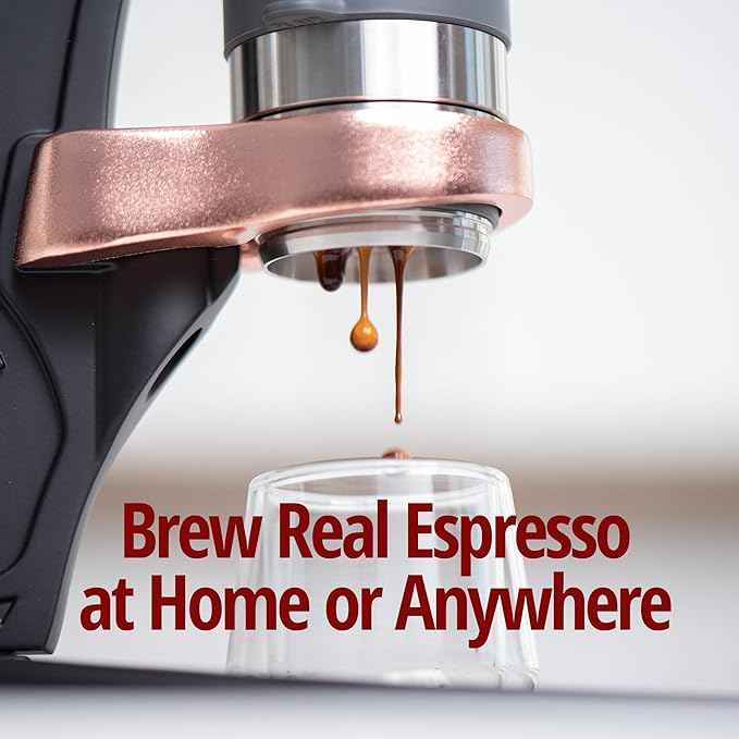 Flair UPDATED PRO 3 (Black) - All manual lever espresso maker with a stainless steel brew head, pressure gauge, and a shot mirror