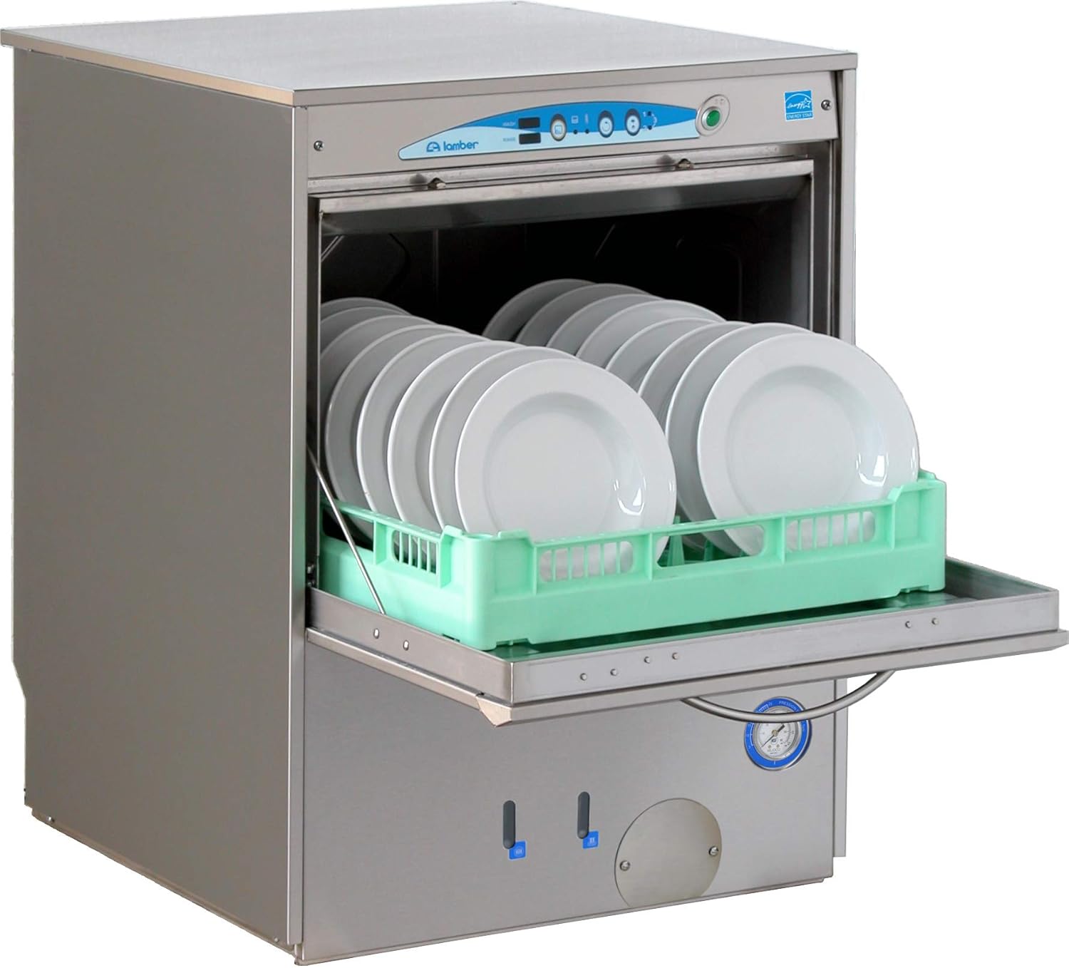 Eurodib F92EKDPS Lamber High-Temp Rack Undercounter Dishwasher, 30 Racks/hr, Stainless Steel, 208-240v - Blissbrew